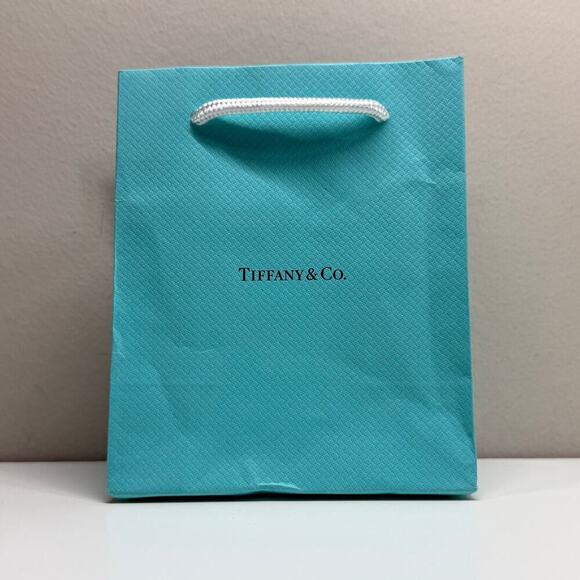 Tiffany & Co. | Gift Bag w/ Card | Mint Green | 6 x 5 x 3 in. - Picture 3 of 16
